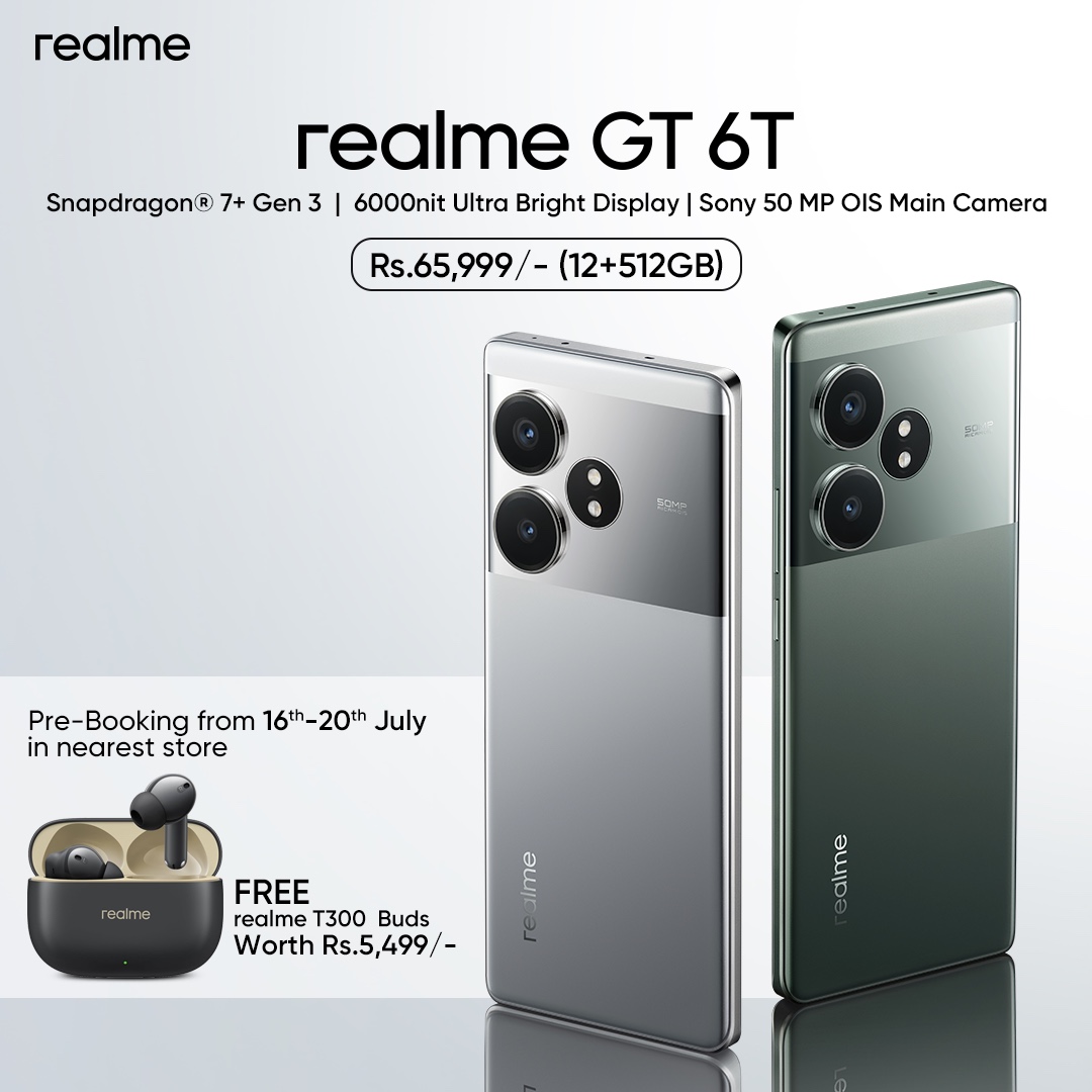 Countdown Begins! Experience the Top-Performing Trio in realme’s GT 6T Soon in Nepal!